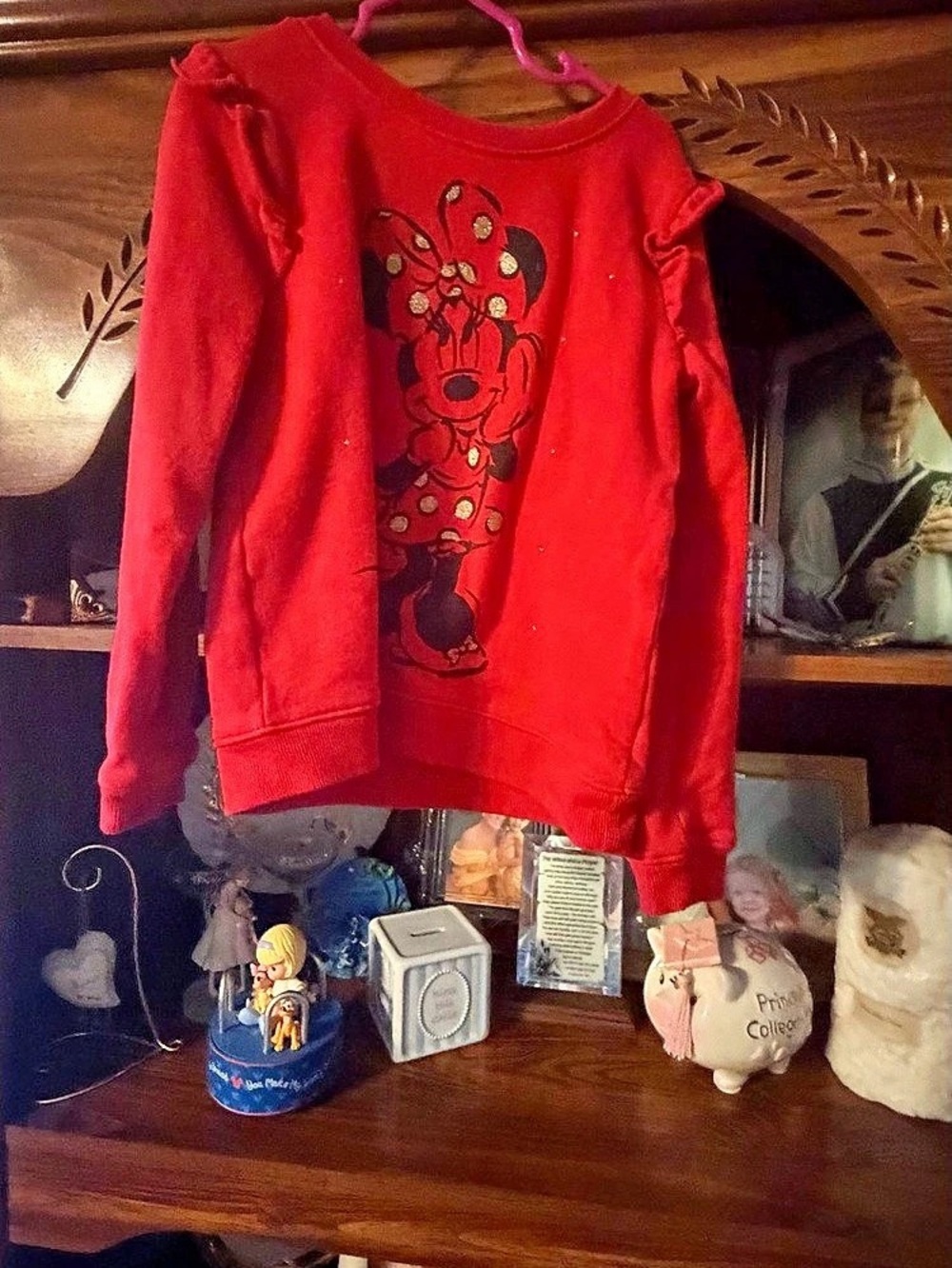 Disney Minnie Mouse Red Ruffle Sweatshirt